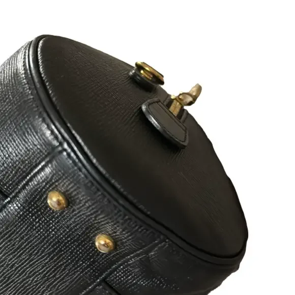 MCM Black Leather Small Boston Handbag - Picture 7 of 11